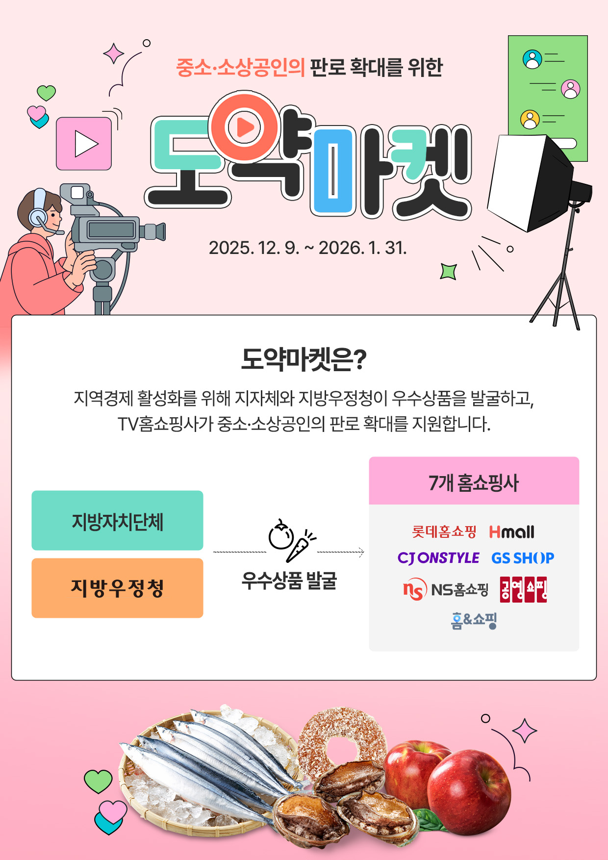 방미통위 "경북 사과‧전남 약과, TV홈쇼핑에 판매" - 뉴스 썸네일 이미지