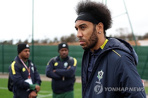 가봉 대표팀 조치 관련 화면