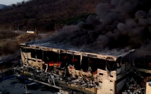 용인 처인구 물류창고서 불…대응 1단계 발령