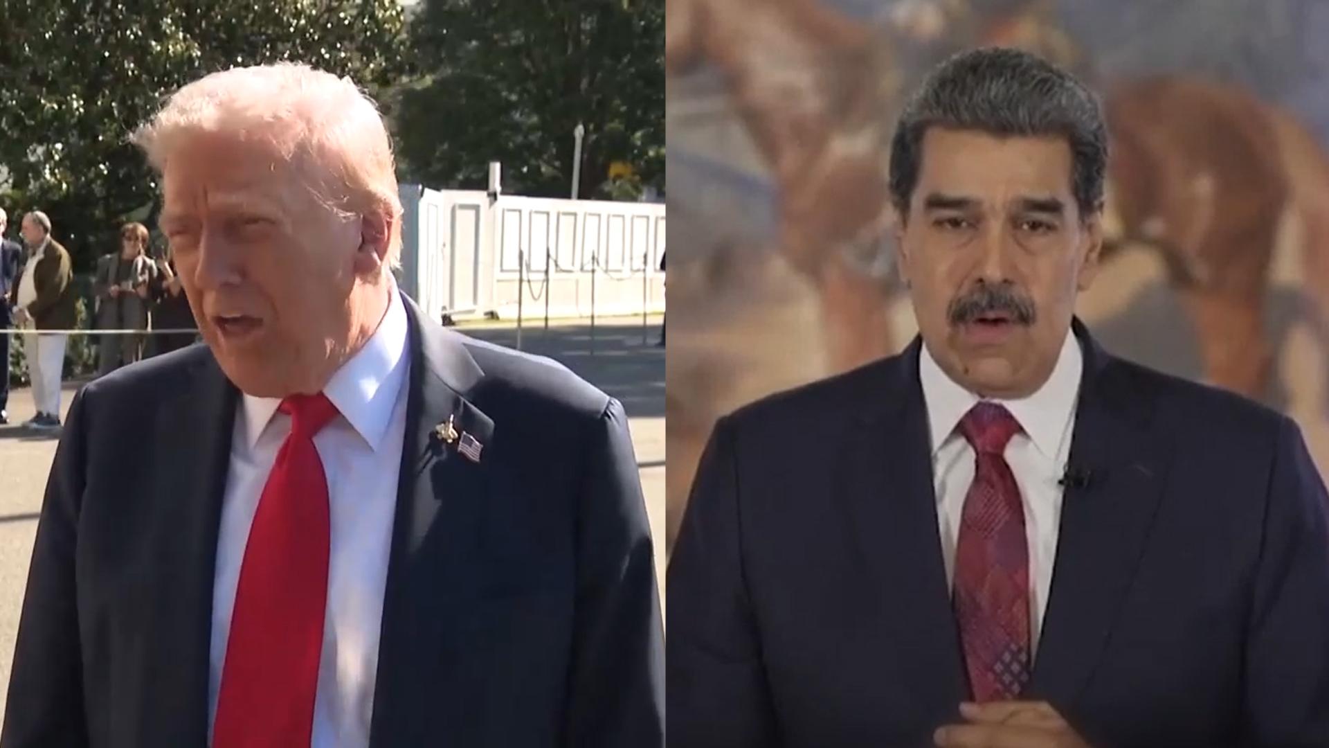 미국-베네수엘라 긴장 관련 보도 화면