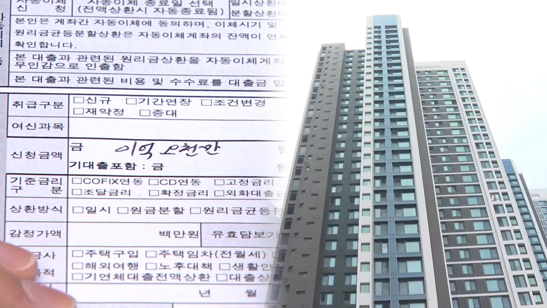 17일부터 다주택자 담도대출 만기 연장 '불허'